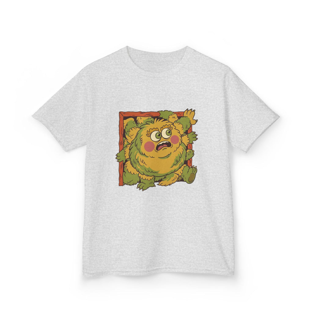 Kids Monster Tee - Whimsical Box Surprise Cartoon | Retro Colors