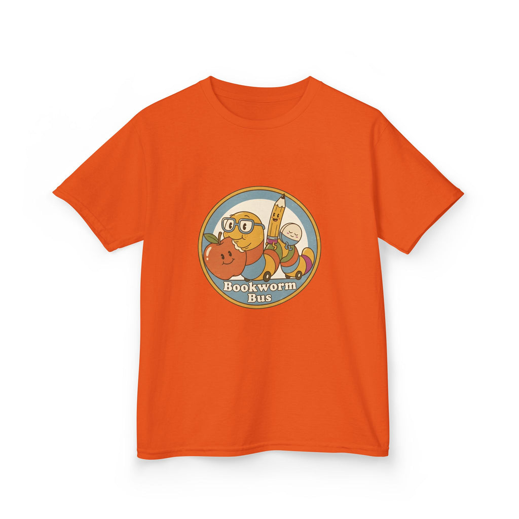 Kids Bookworm T-Shirt - School Bus | Educational Learning