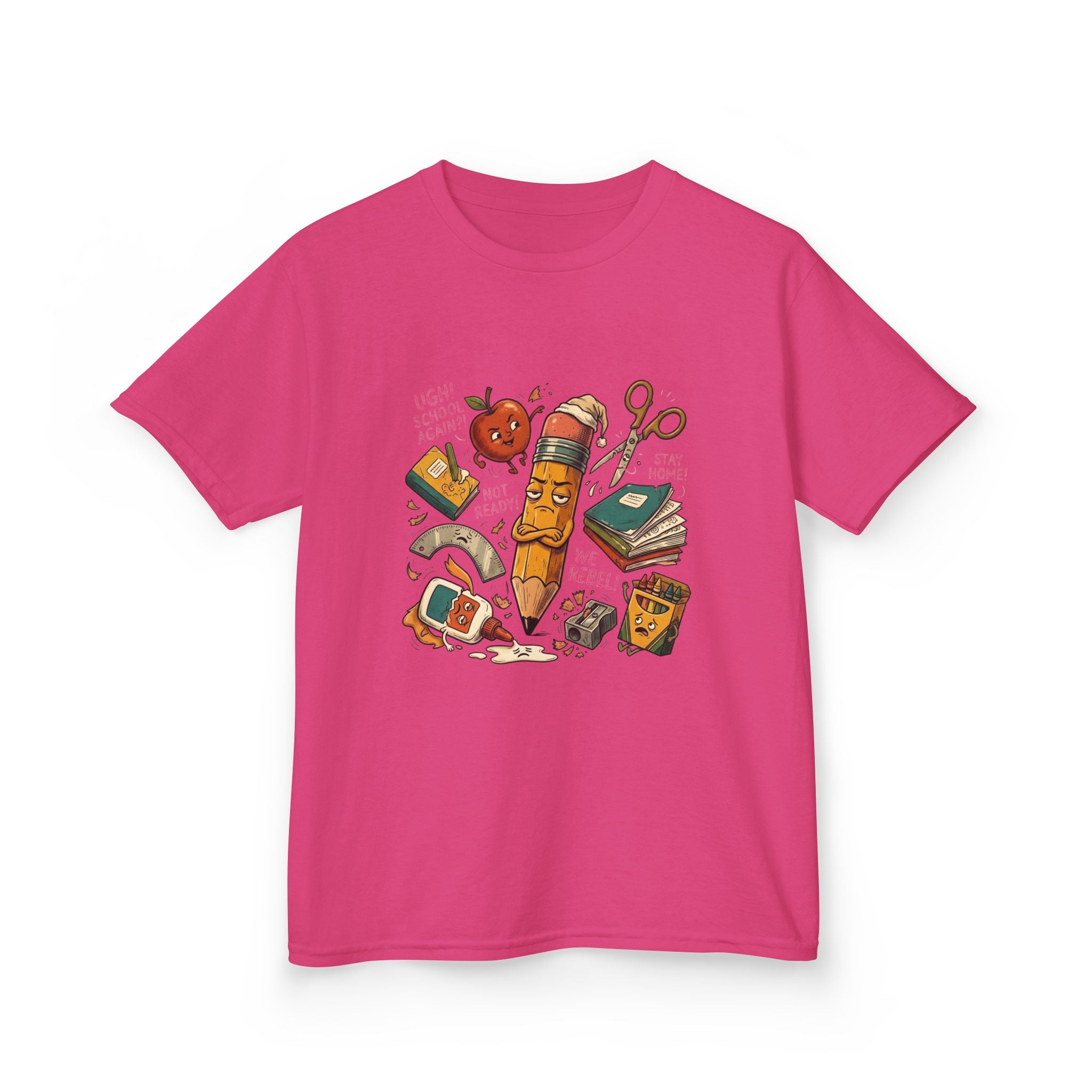 Kids Distressed Rebel Tee - UGH! School Again?! | Back to School 2026