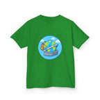 Kids Tee - Cute Earth Travel & School Cartoon Shirt | Adventure