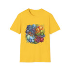 Abstract T-Shirt - Whimsical Watercolor Mandala | Surreal Figures