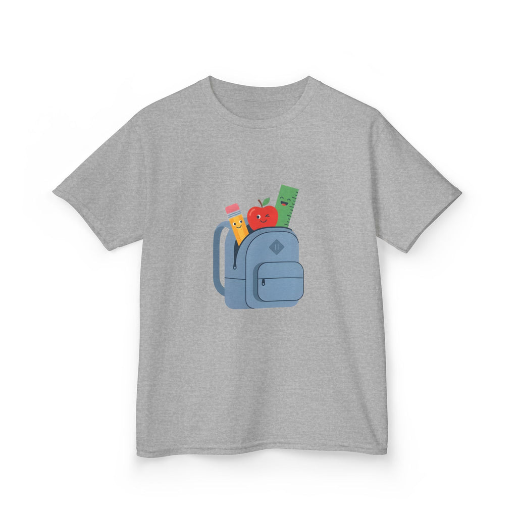 Kids Back to School Tee - Cute School Supplies Cartoon | 2026