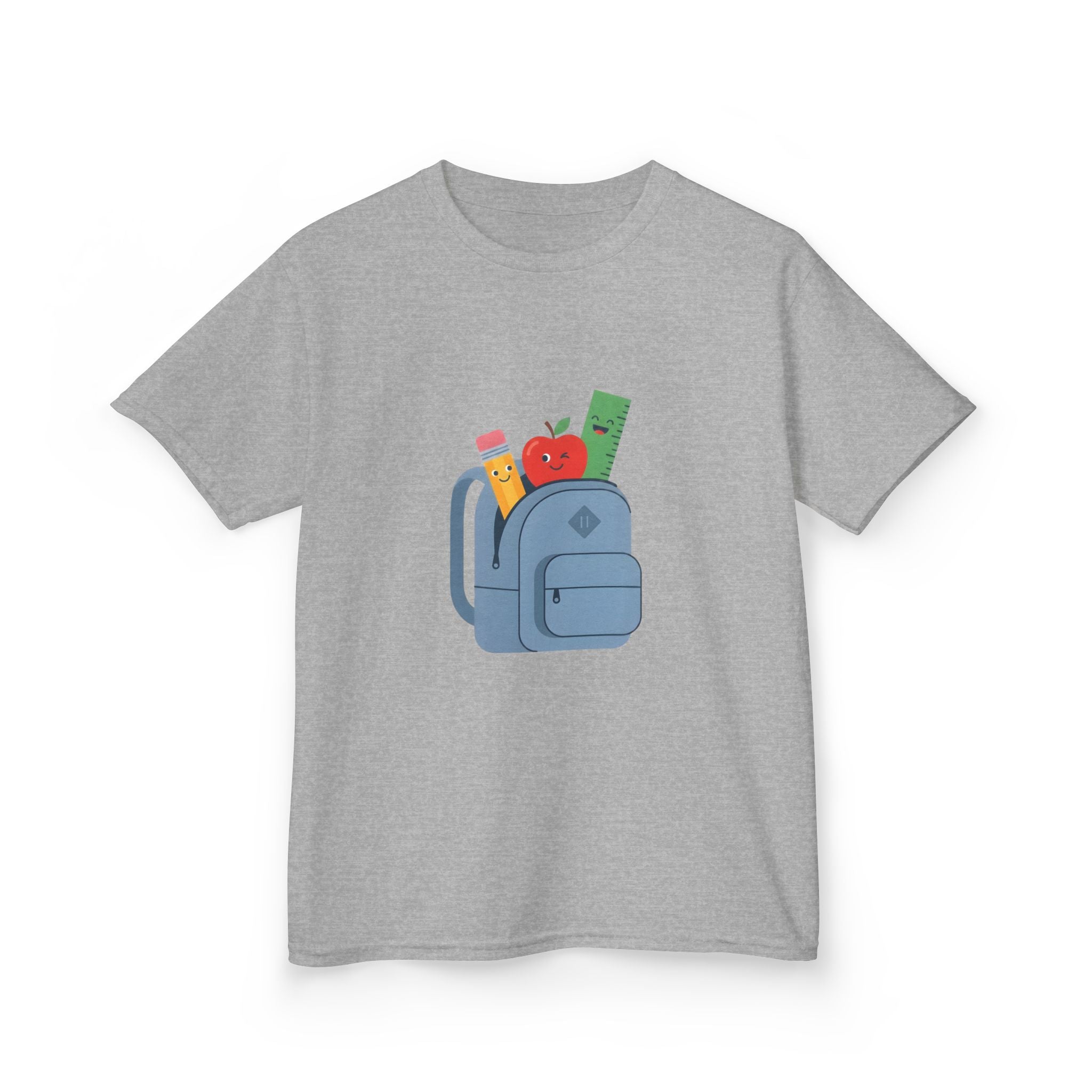 Kids Back to School Tee - Cute School Supplies Cartoon | 2026