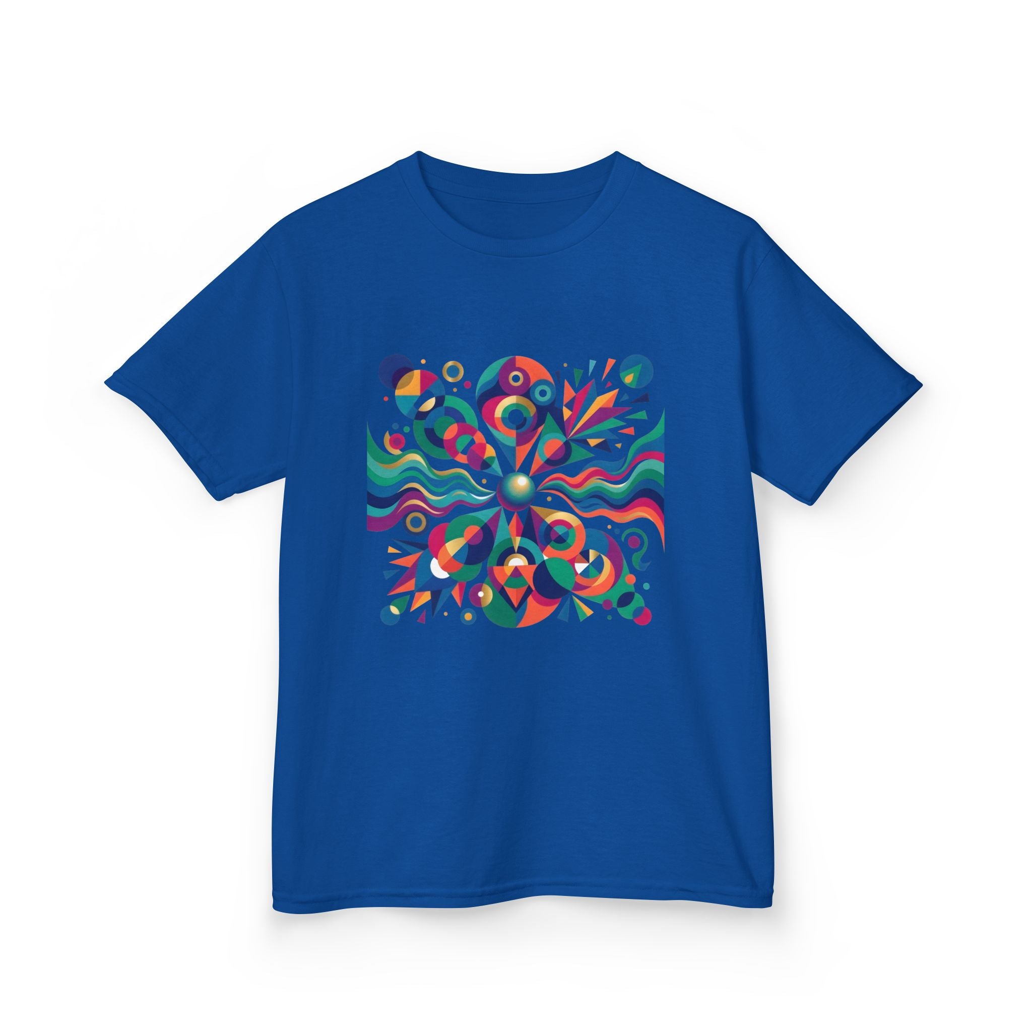 Kids T-Shirt - Vibrant Abstract Geometric Design | Modern Art