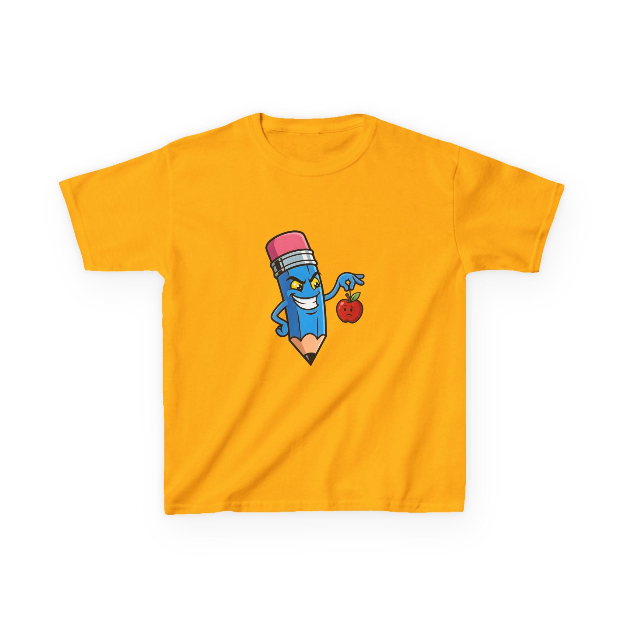 Kids Tee - Mischievous School Supplies Cartoon | Funny Education