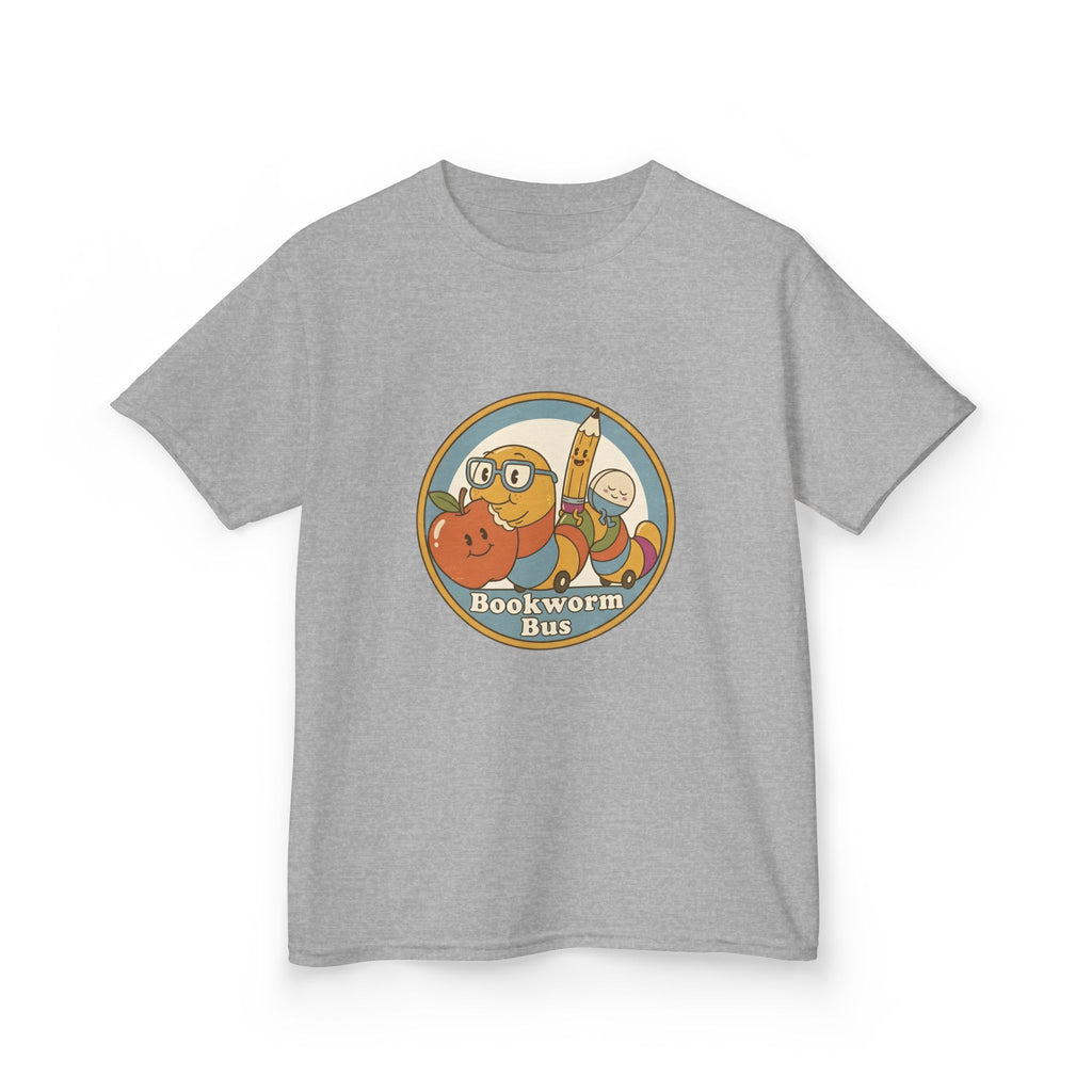 Kids Bookworm T-Shirt - School Bus | Educational Learning
