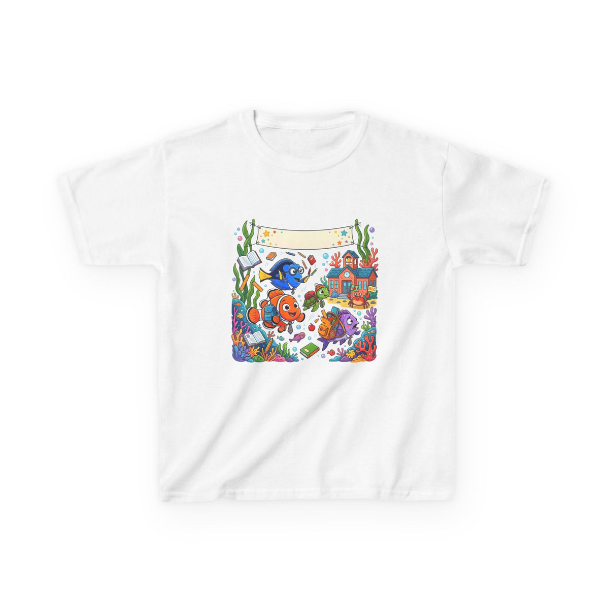 Kids T-Shirt - Whimsical Underwater School ABC | Back to School