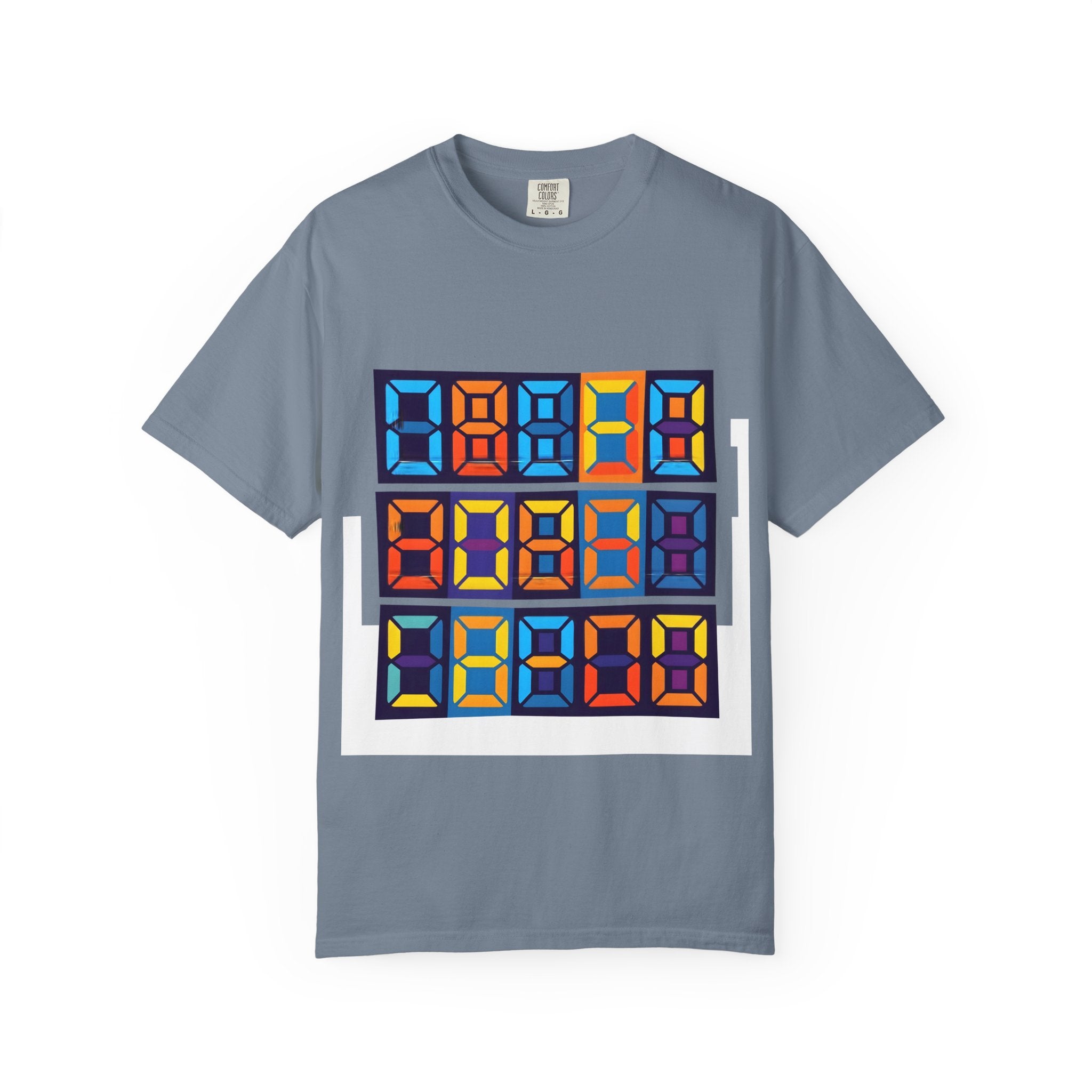 Unisex T-Shirt - Retro Tech 8-Bit Digital Display | Comfort Colors