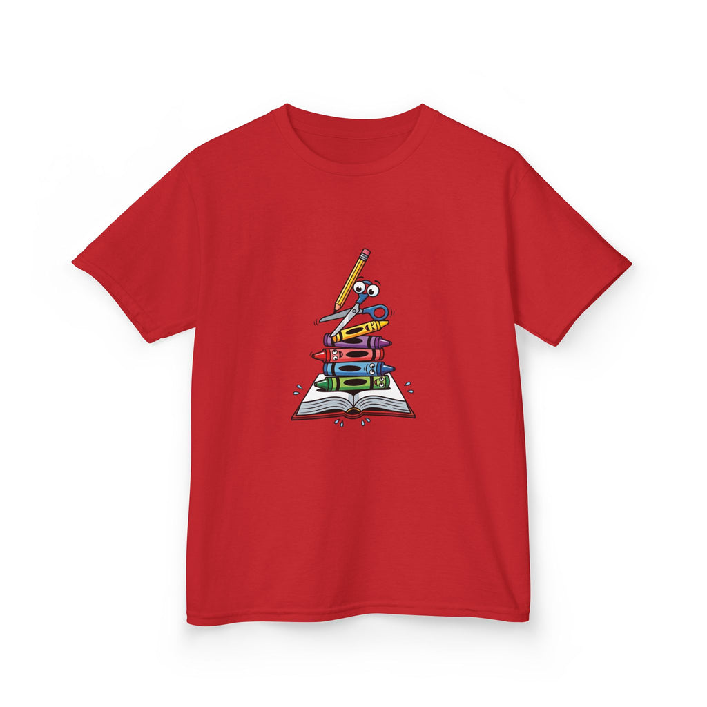 Back to School Kids Tee - Art Supplies Fun Design | 2026