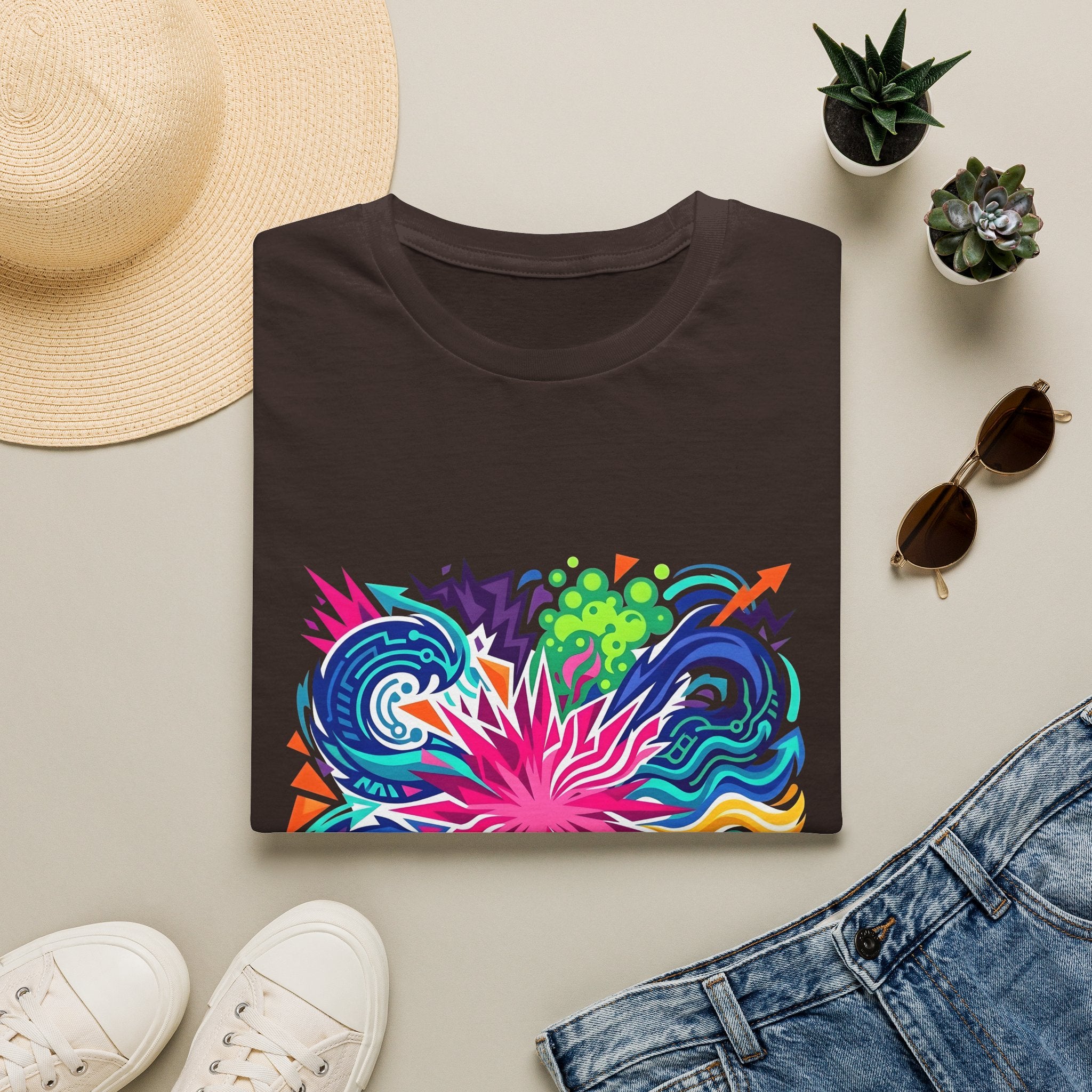 Abstract T-Shirt - Vibrant Graffiti Explosion | Unisex