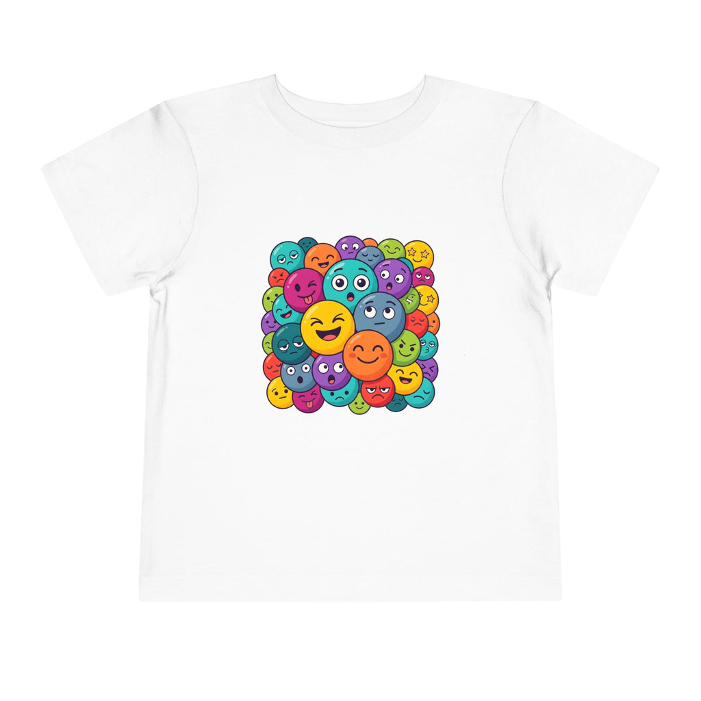 Toddler Tee - Expressive Emoji Faces | Kids Emotions & Feelings