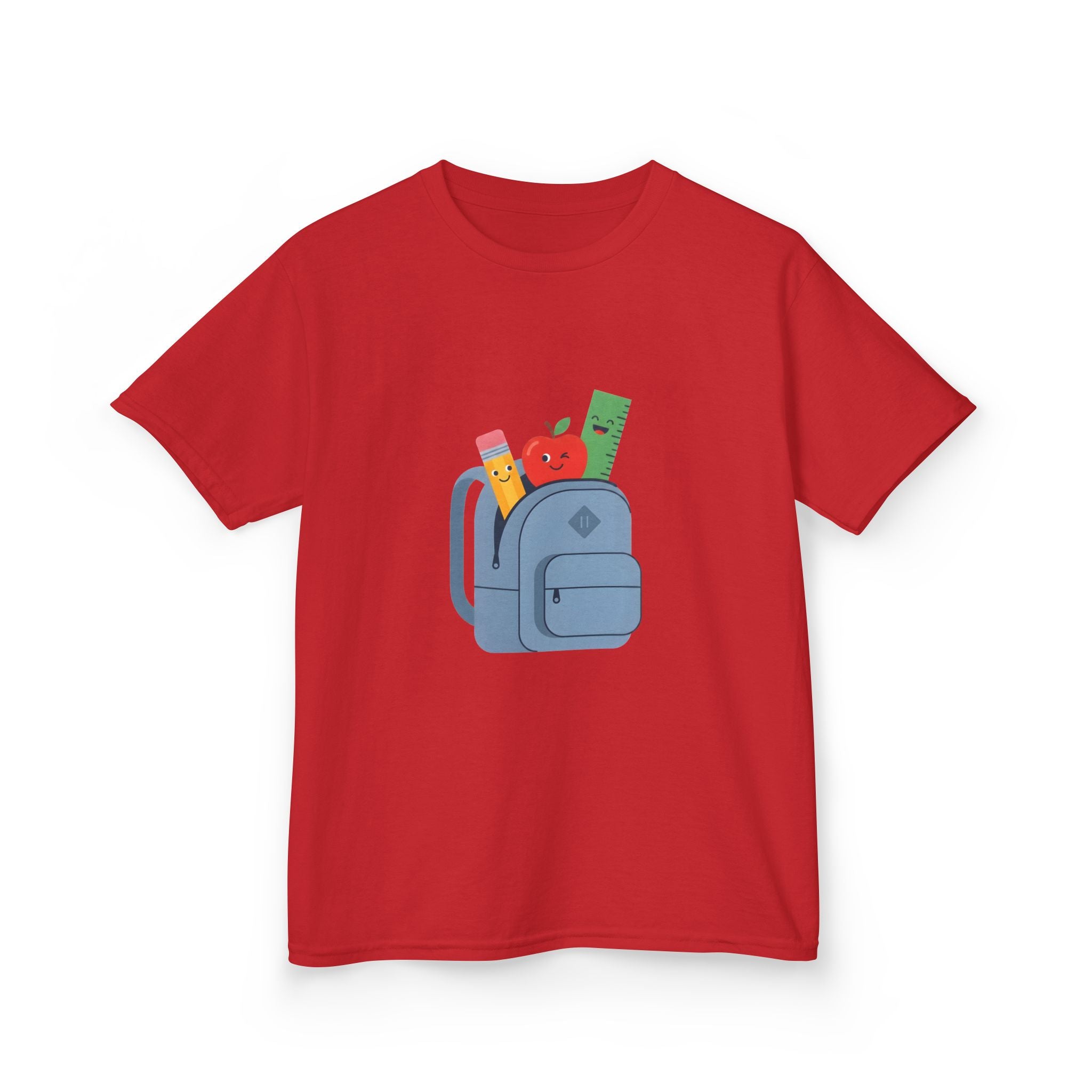 Kids Back to School Tee - Cute School Supplies Cartoon | 2026