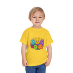 Toddler Monster Tee - Cute Happy Colorful Cartoon Kids Shirt