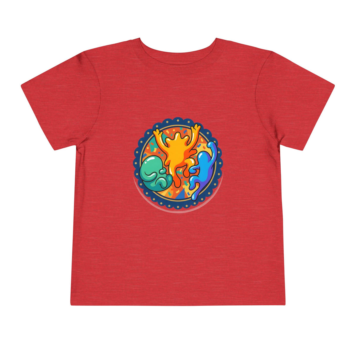 Toddler Tee - Vibrant Playful Celebration Dancing Confetti Shirt