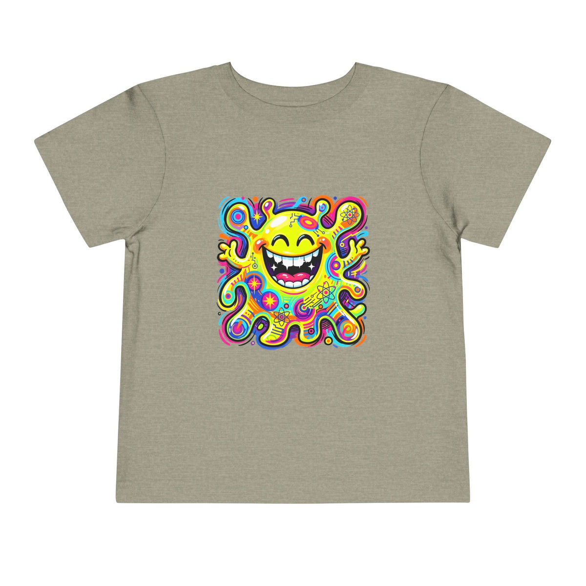 Toddler Tee - Vibrant Psychedelic Monster | Kids Abstract Cartoon Art