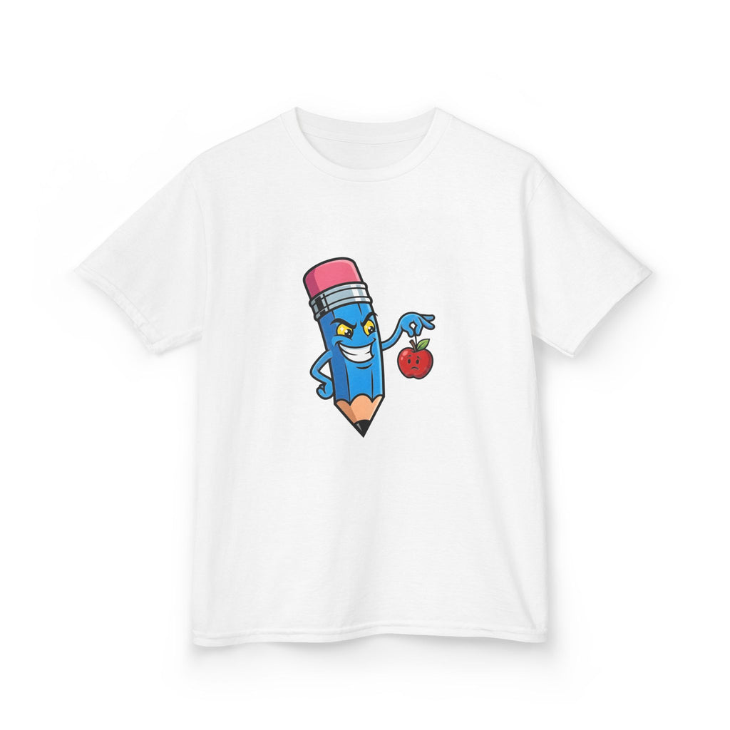 Kids Tee - Mischievous School Supplies Cartoon | Funny Education