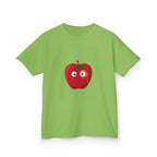 Kids Heavy Cotton Tee - Whimsical Monocle Apple Character