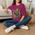 Unisex T-Shirt - Retro Psychedelic Theater Comedy Mask | Abstract Art