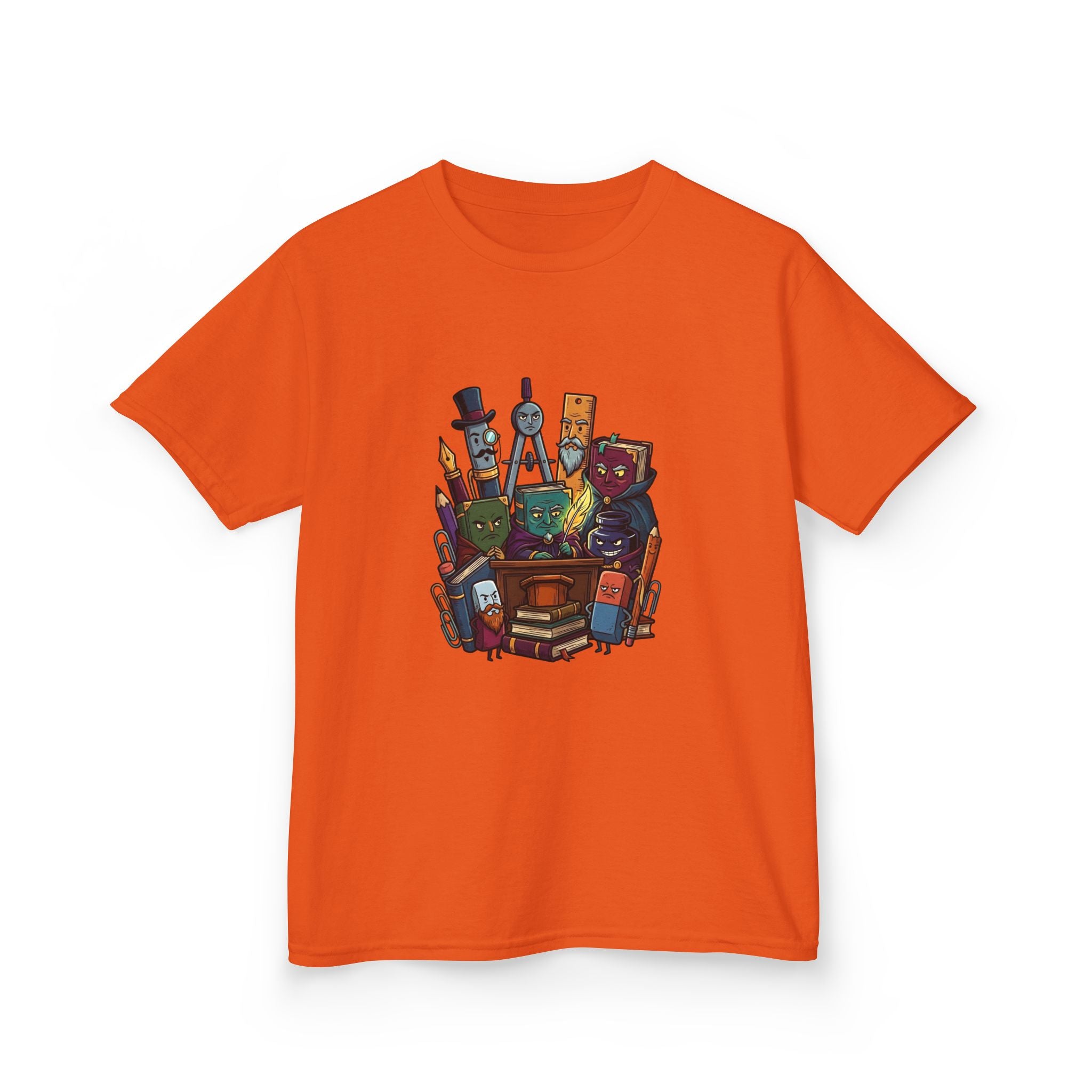 Kids Tee - Whimsical School Supplies Characters | Back to School
