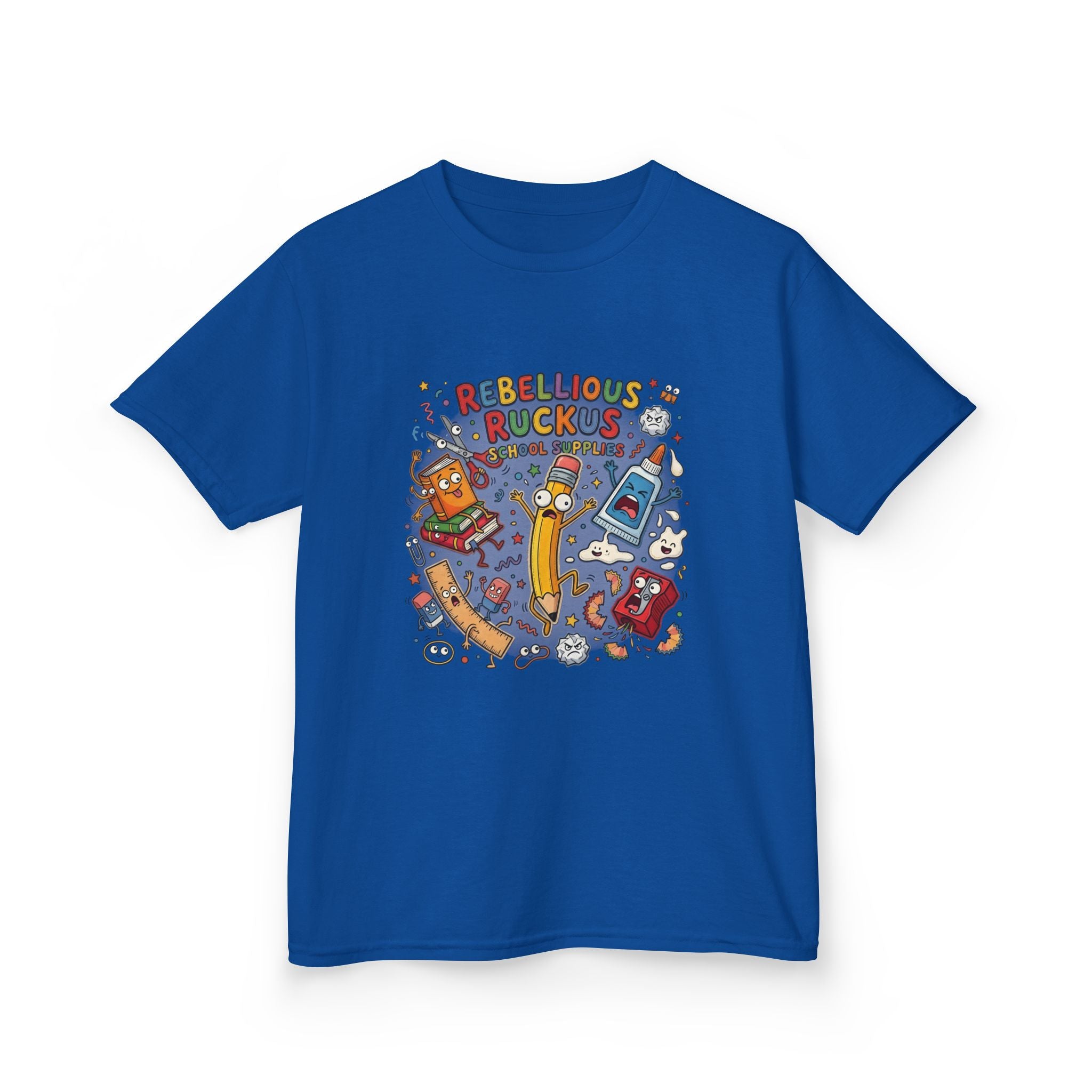 Kids Tee - Rebellious Ruckus School Supplies T-Shirt