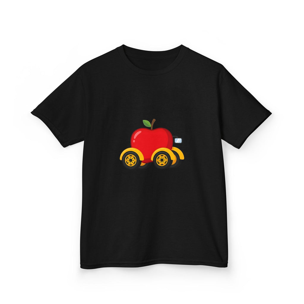 Kids T-Shirt - Apple On Wheels Graphic | Whimsical Fruit Car