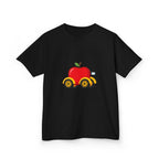 Kids T-Shirt - Apple On Wheels Graphic | Whimsical Fruit Car