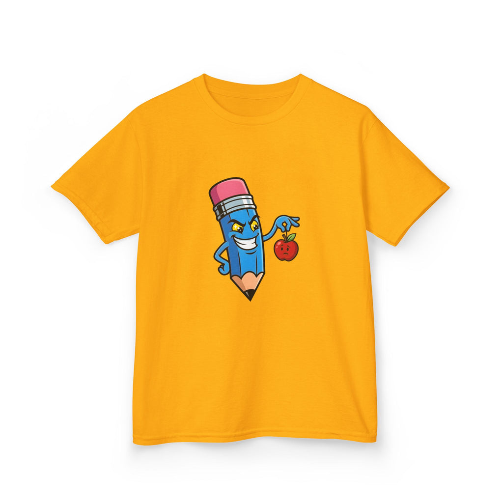 Kids Tee - Mischievous School Supplies Cartoon | Funny Education
