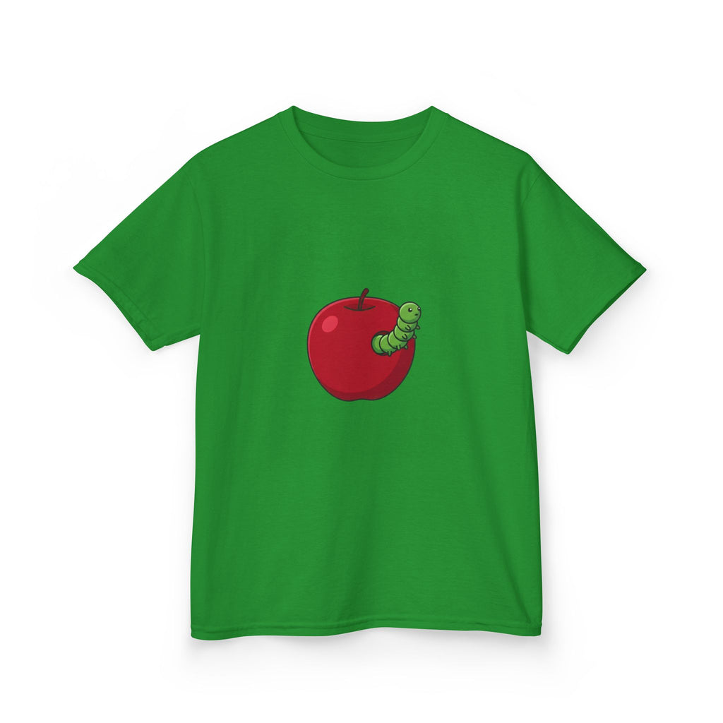 Kids T-Shirt - Cute Hungry Bookworm Caterpillar Apple Tee