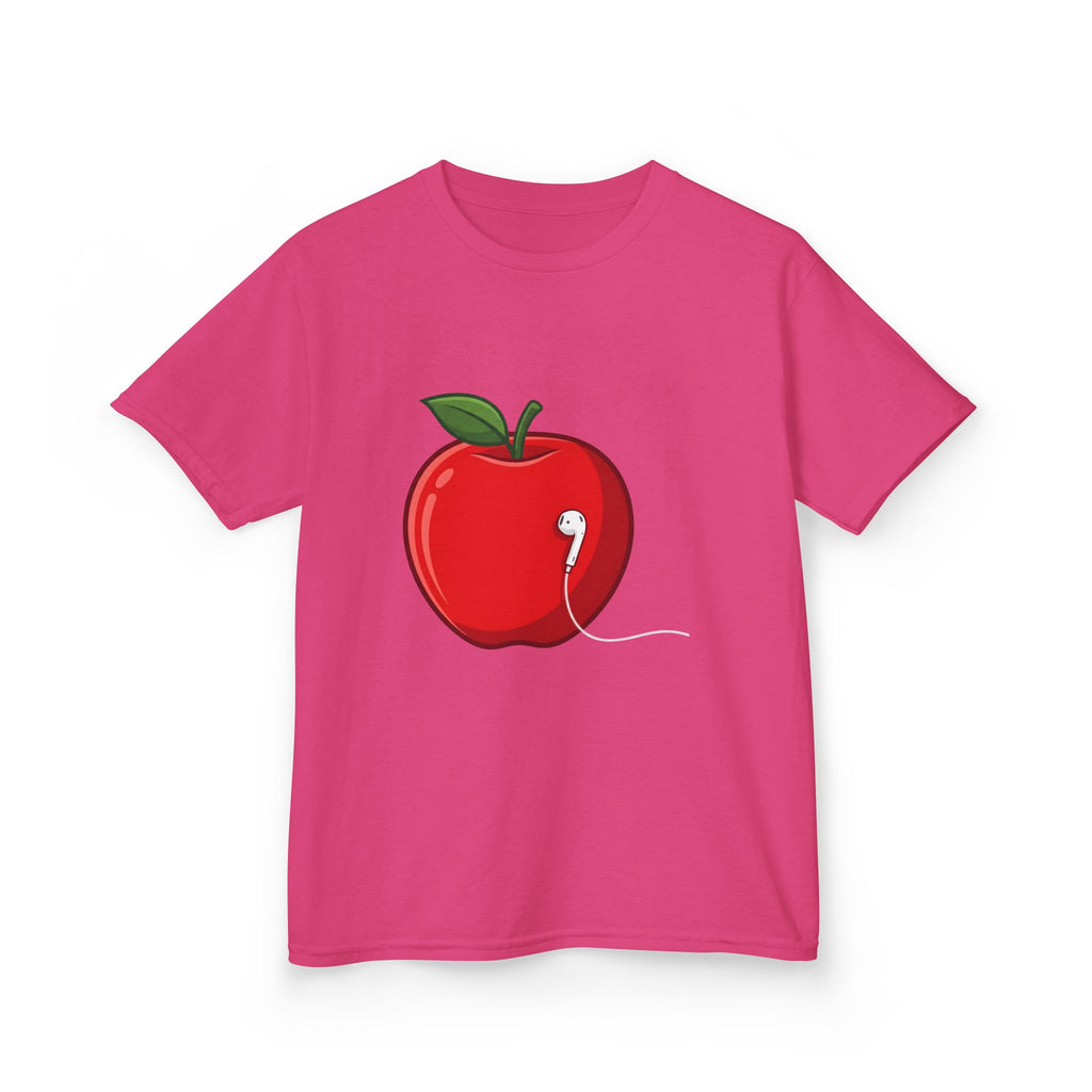 Kids Tee - Cartoon Minimalist Apple Music Earbud Tech