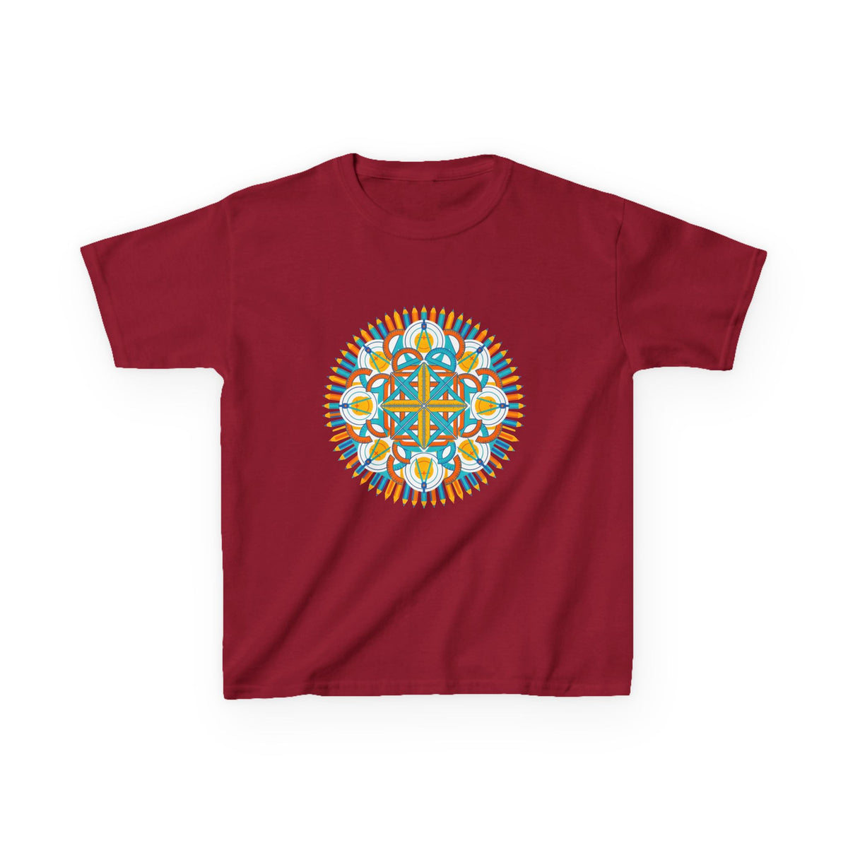 Kids T-Shirt - Math & Drafting Tools Mandala | STEM