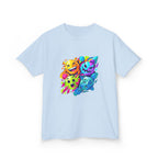 Kids T-Shirt - Vibrant Geometric Faces | Abstract Art