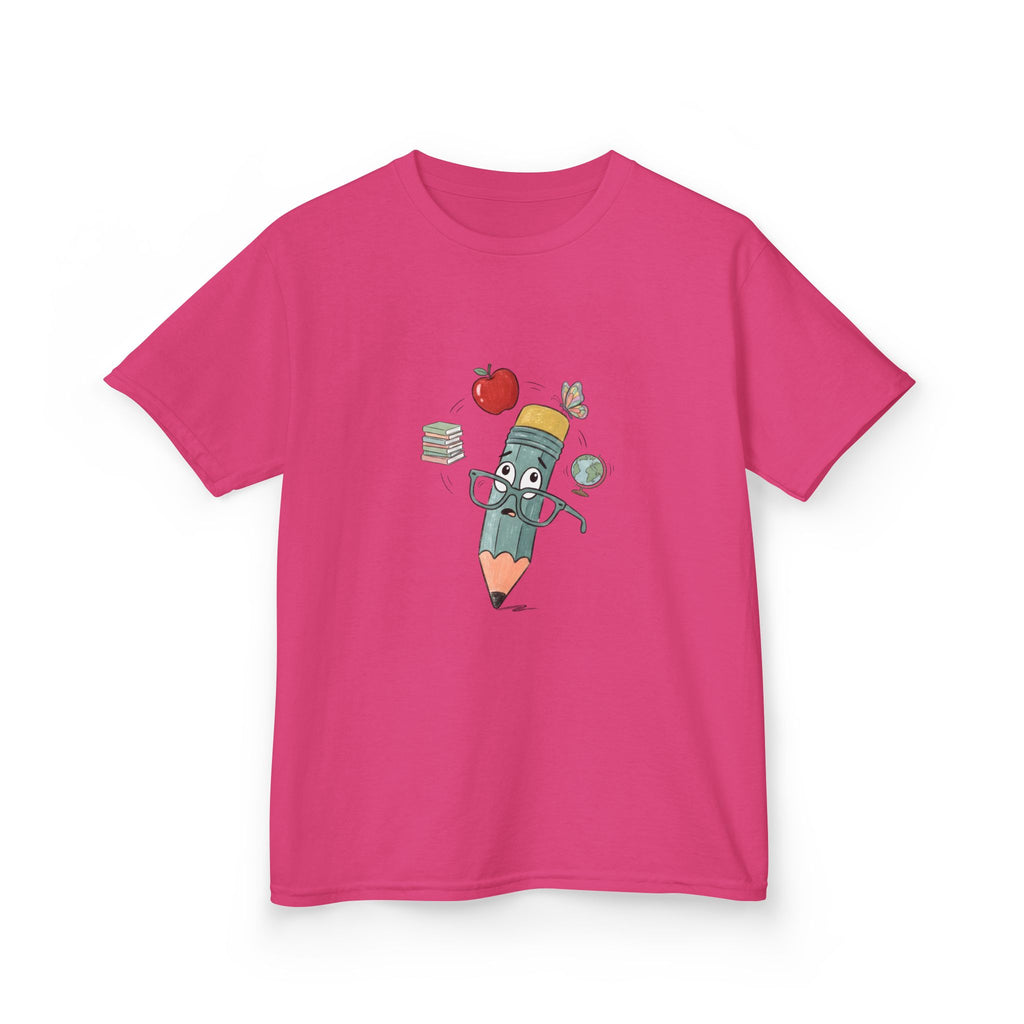 Kids School T-Shirt - Hand-Drawn Whimsical Learning Design