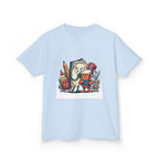 Kids Cartoon T-Shirt - Mischievous School Supplies & Stationery