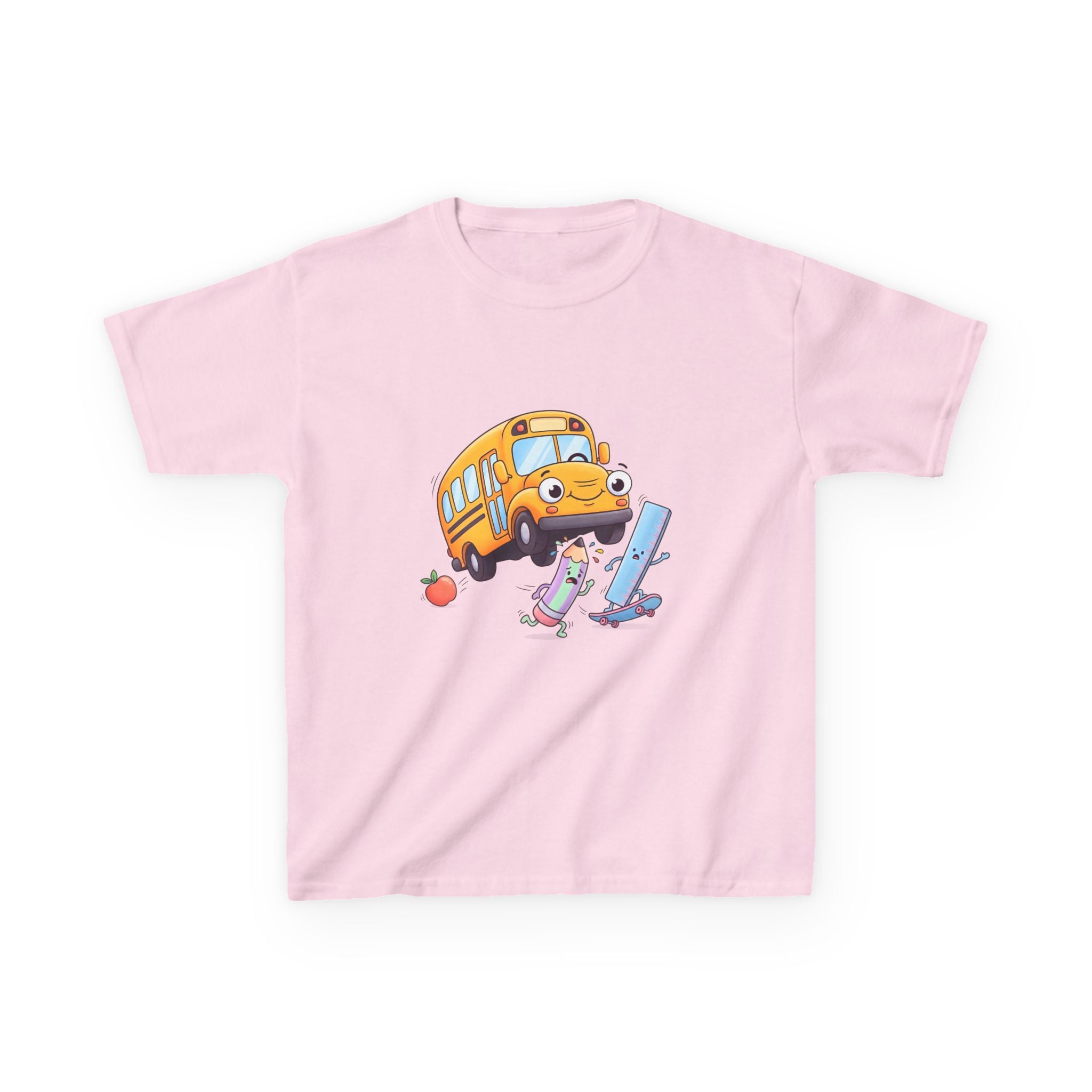 Kids School Bus Tee - Cute School Supplies Shirt | Back to School 2026
