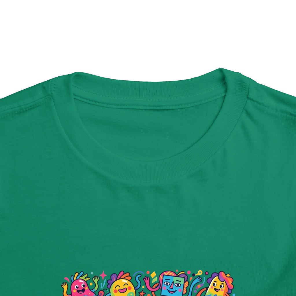 Toddler T-Shirt - Vibrant Whimsical Creatures | Doodle Art