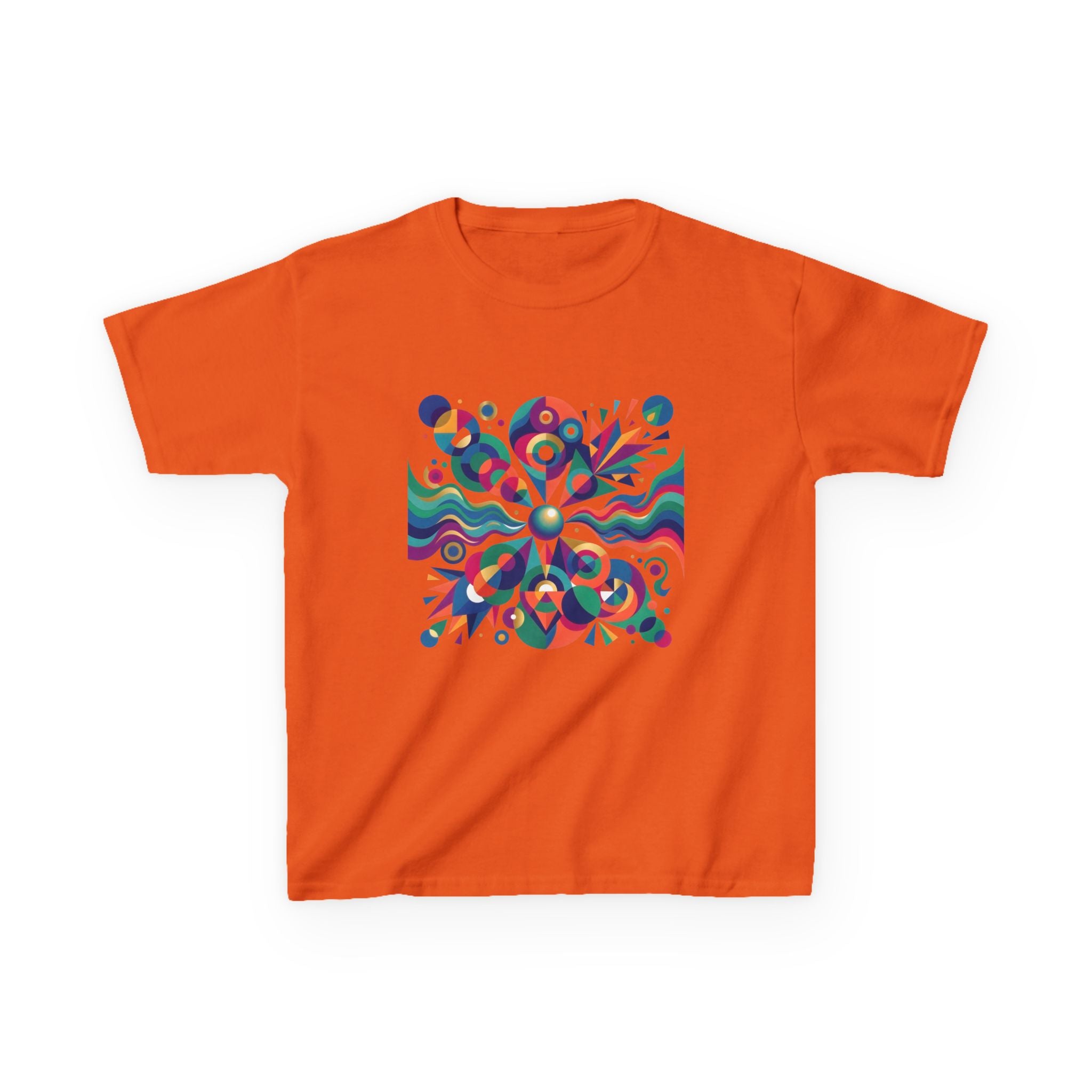 Kids T-Shirt - Vibrant Abstract Geometric Design | Modern Art