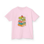 Kids Bookworm Tee - Whimsical Retro Reading & Learning Design