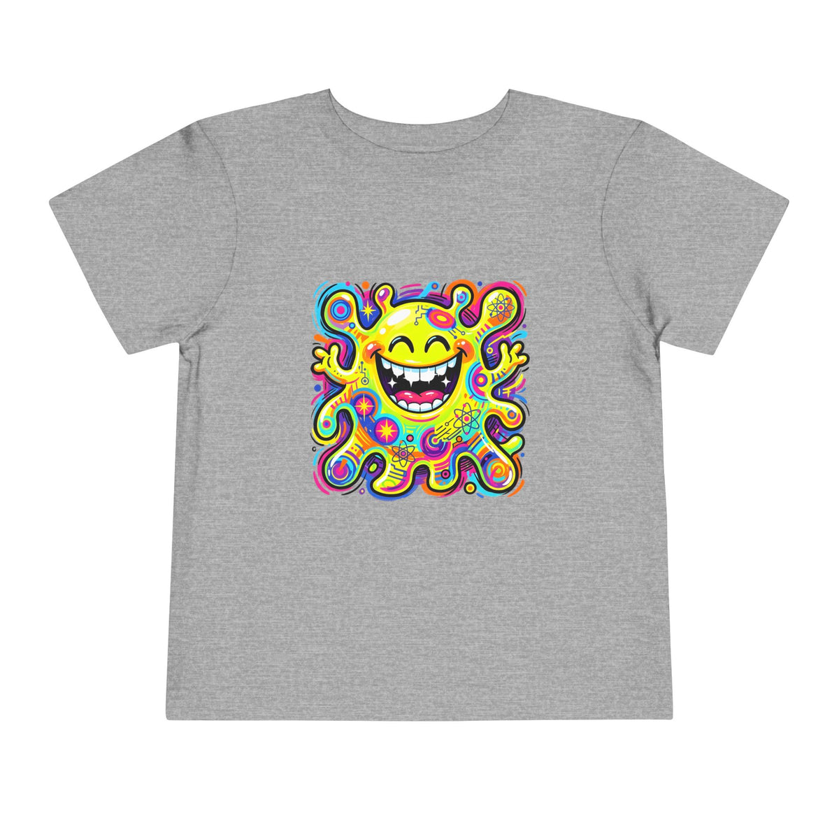 Toddler Tee - Vibrant Psychedelic Monster | Kids Abstract Cartoon Art