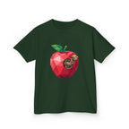 Kids Steampunk T-Shirt - Low Poly Geometric Mechanical Apple Worm