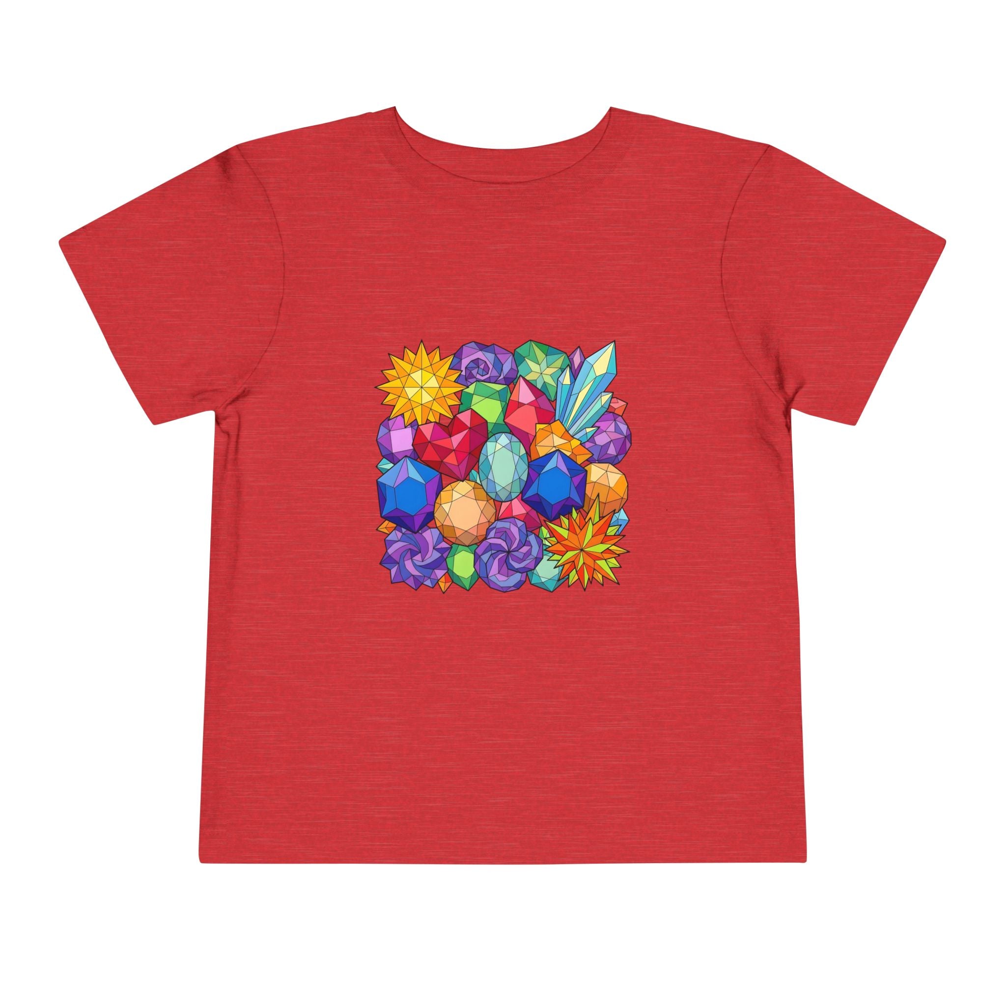 Toddler Tee - Vibrant Geometric Crystal & Gemstone Shirt