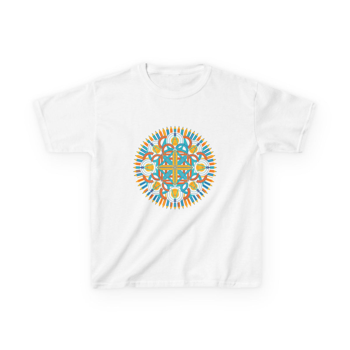 Kids T-Shirt - Math & Drafting Tools Mandala | STEM