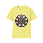 Unisex Steampunk T-Shirt - Ornate Mystical Mandala & Gears