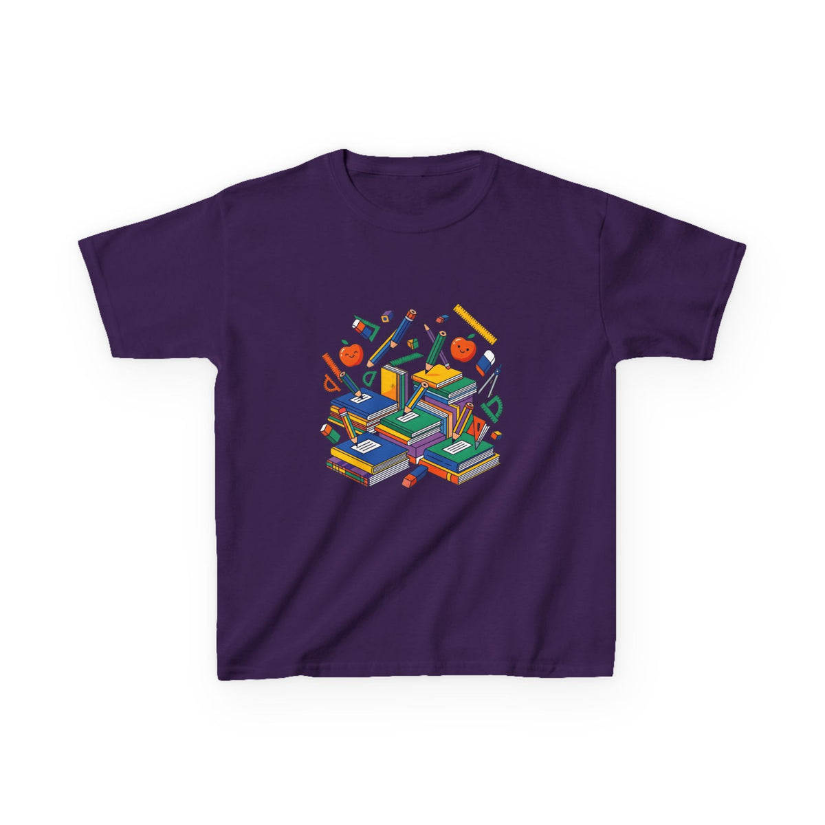 Kids School Supplies Tee - Colorful Education Design | Back to School