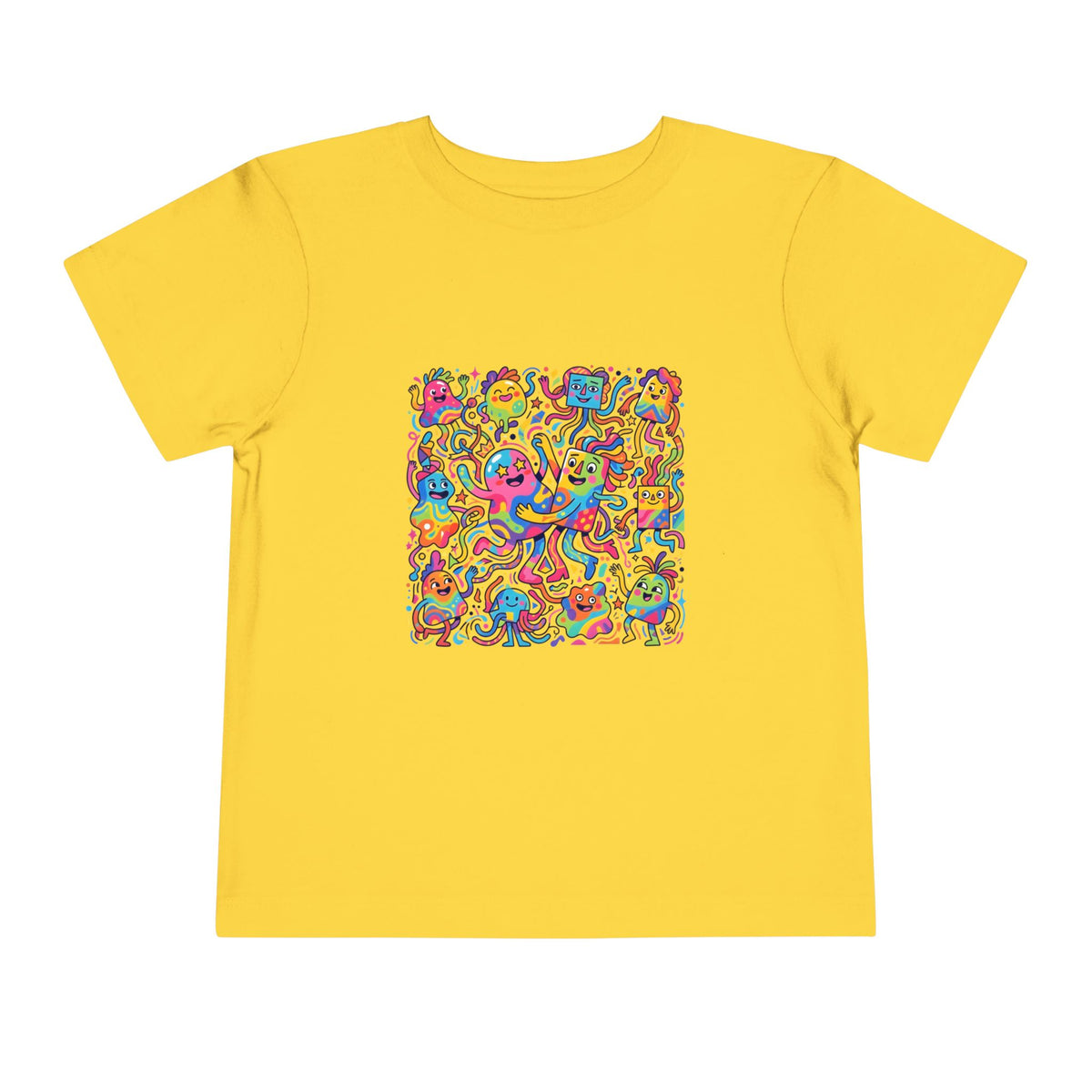 Toddler T-Shirt - Vibrant Whimsical Creatures | Doodle Art