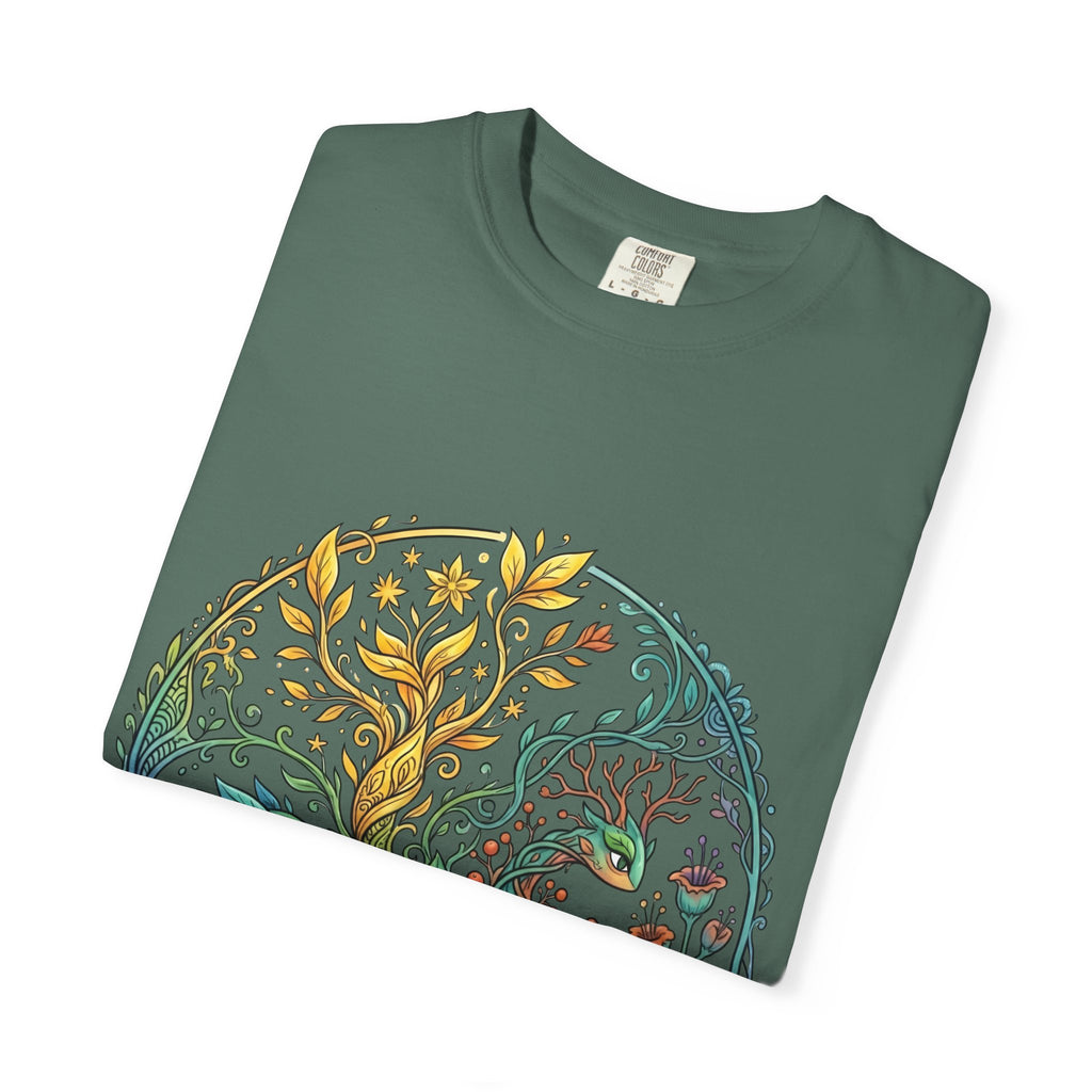 Elemental Dragon Tree T-Shirt - Mystical Nature Art | Comfort Colors