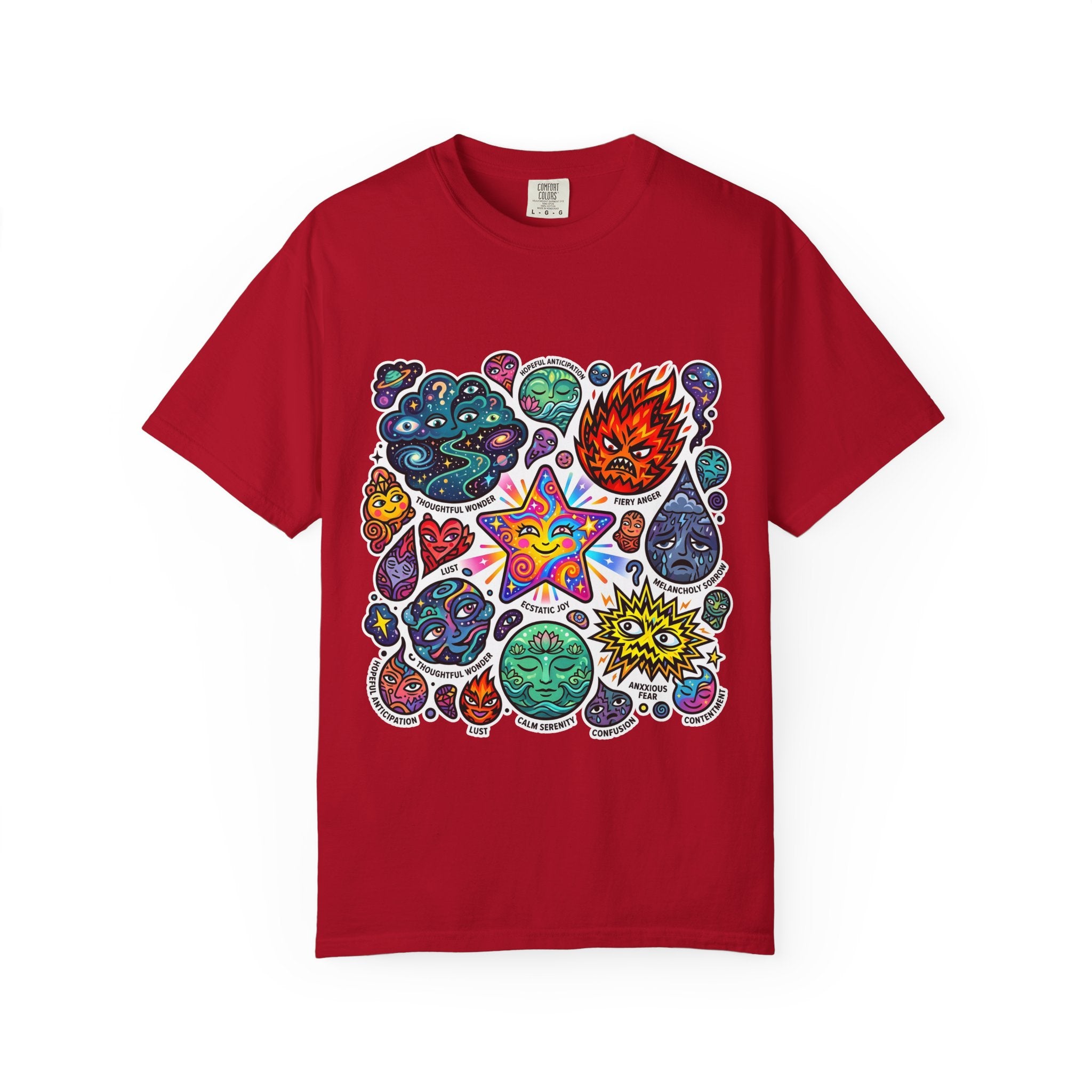 Comfort Colors T-Shirt - Psychedelic Emotions Art | Mental Health
