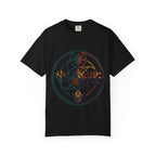 Unisex Garment-Dyed T-Shirt - Minimalist Geometric Nature Art
