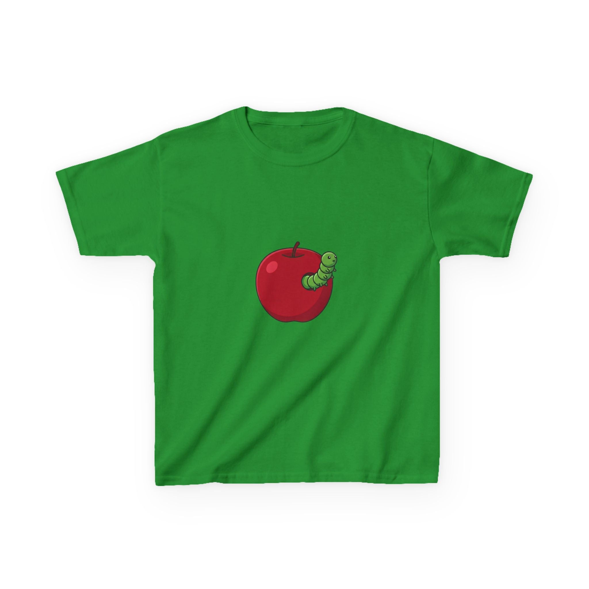 Kids T-Shirt - Cute Hungry Bookworm Caterpillar Apple Tee