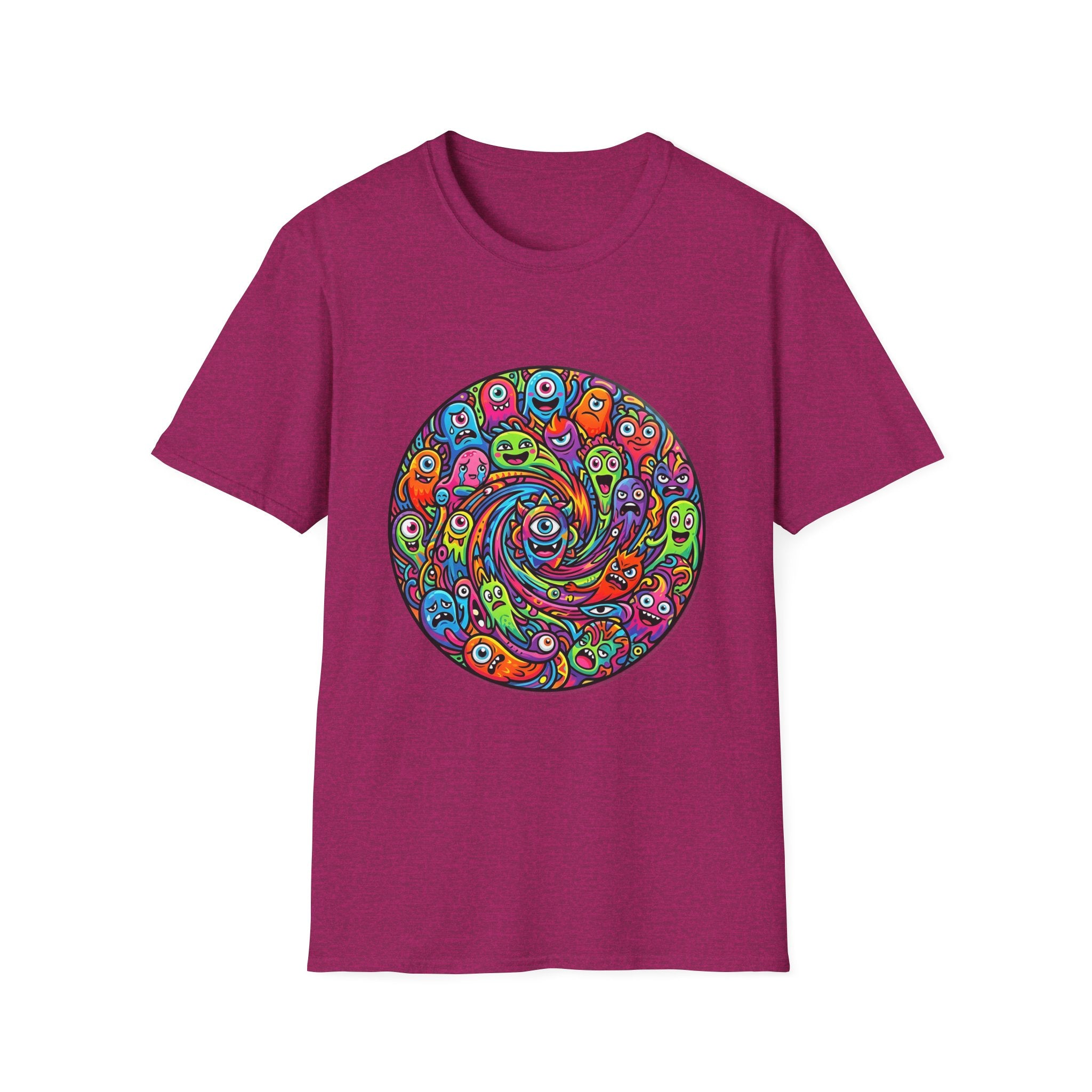 T-Shirt - Psychedelic Monster Swirl | Vibrant Alien Party