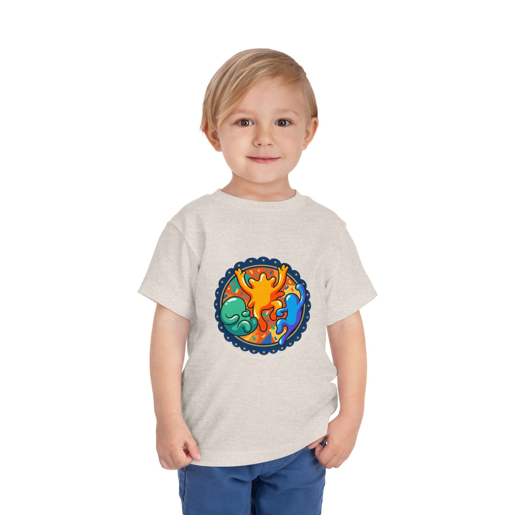 Toddler Tee - Vibrant Playful Celebration Dancing Confetti Shirt